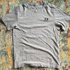 Nike Sportswear Logo Gray Tee Shirt